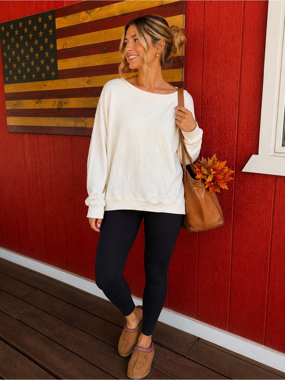 Classic Cream Women's Boatneck Sweater - Picture 1 of 3